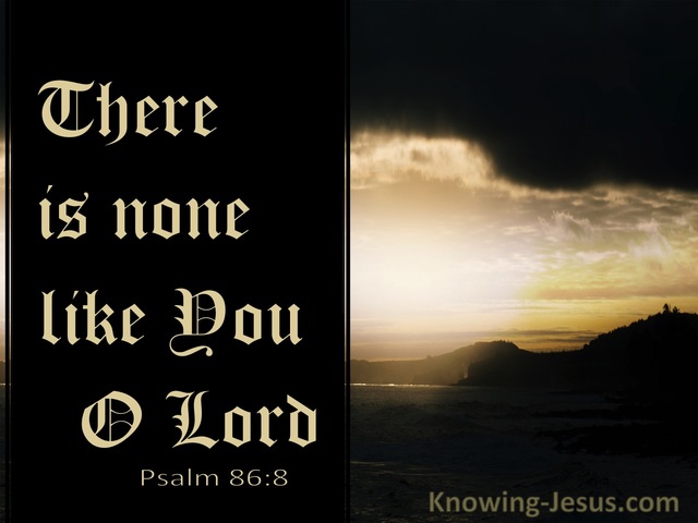 Psalm 86:8 There Is None Like You O Lord (black)